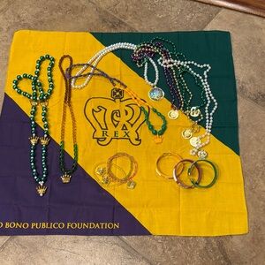 Colorful Beaded Necklace and Bracelet Set - Rex collection